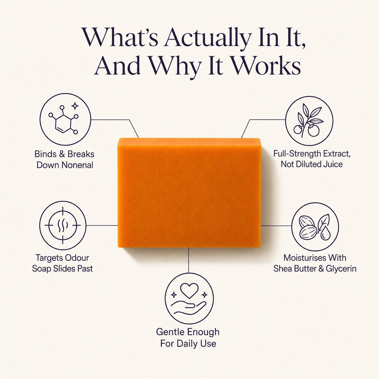 Deodorizing Persimmon Soap